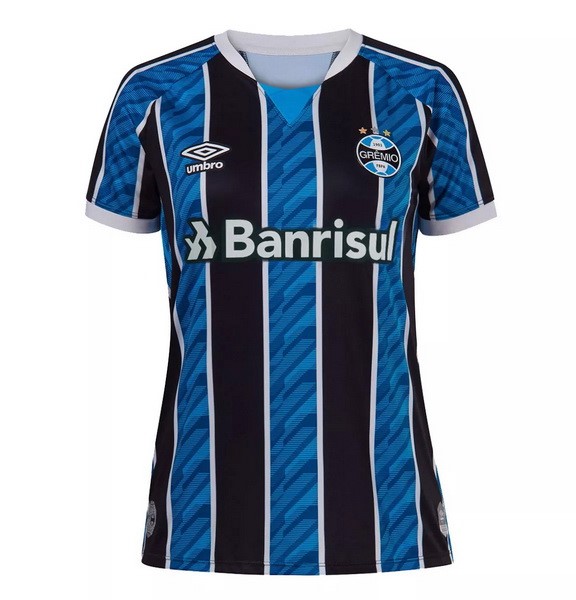 Camiseta Grêmio FBPA 1ª Kit Mujer 2020 2021 Azul